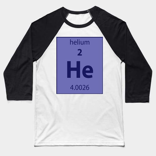 Helium Element Baseball T-Shirt by JuliesDesigns